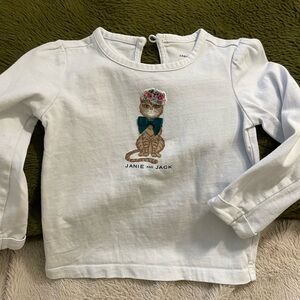 EUC Janie and Jack Cat Shirt
